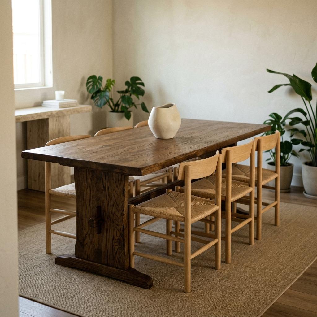 Creating A Quiet Atmosphere In The Japandi Dining Room