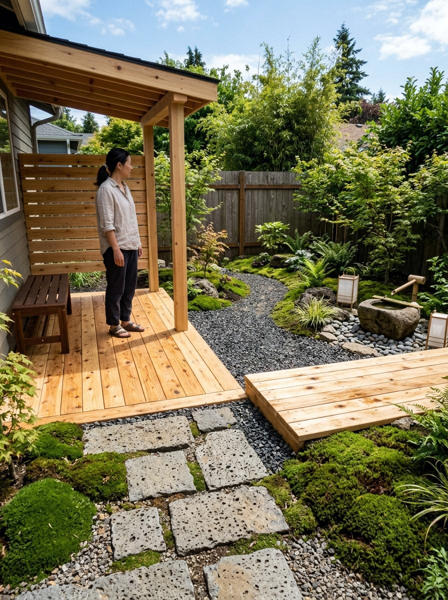 Creating A Quiet Outdoor Retreat With Japandi Style Landscape