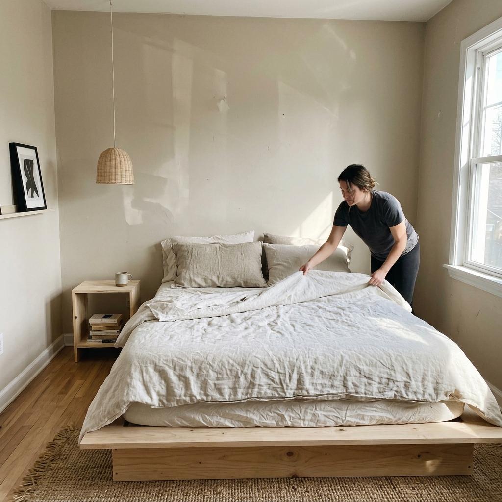 Creating A Warm Welcome In A Japandi Guest Bedroom