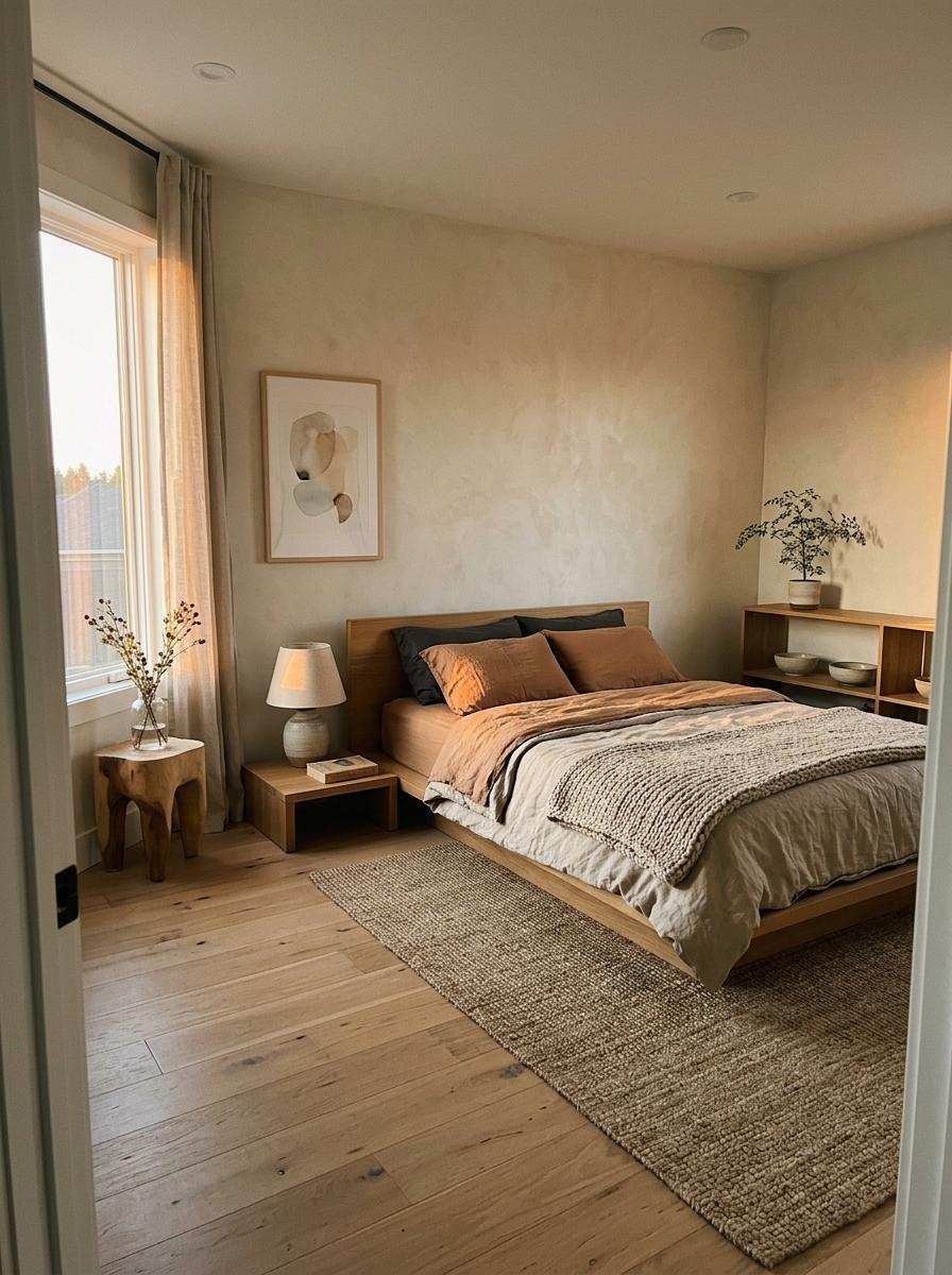 Creating Balance In A Modern Japandi Bedroom Layout