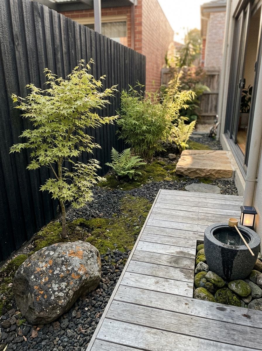 Creating Balance In A Small Minimalist Japandi Garden