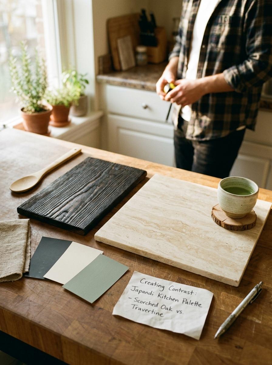 Creating Contrast With A Selected Japandi Kitchen Palette