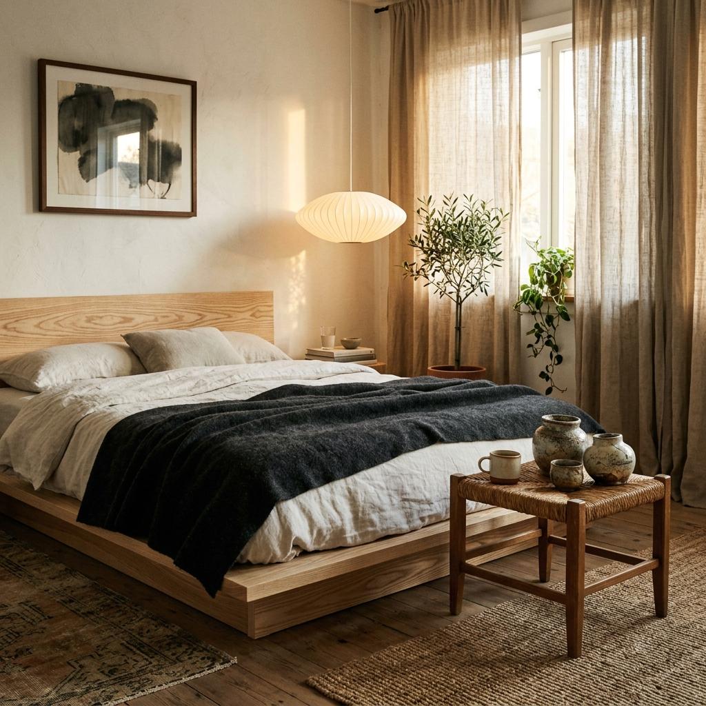 Creative Ways To Style An Eclectic Japandi Bedroom Sanctuary
