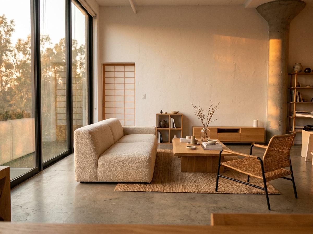 Curated Furniture Choices For Your Modern Japandi Living Room