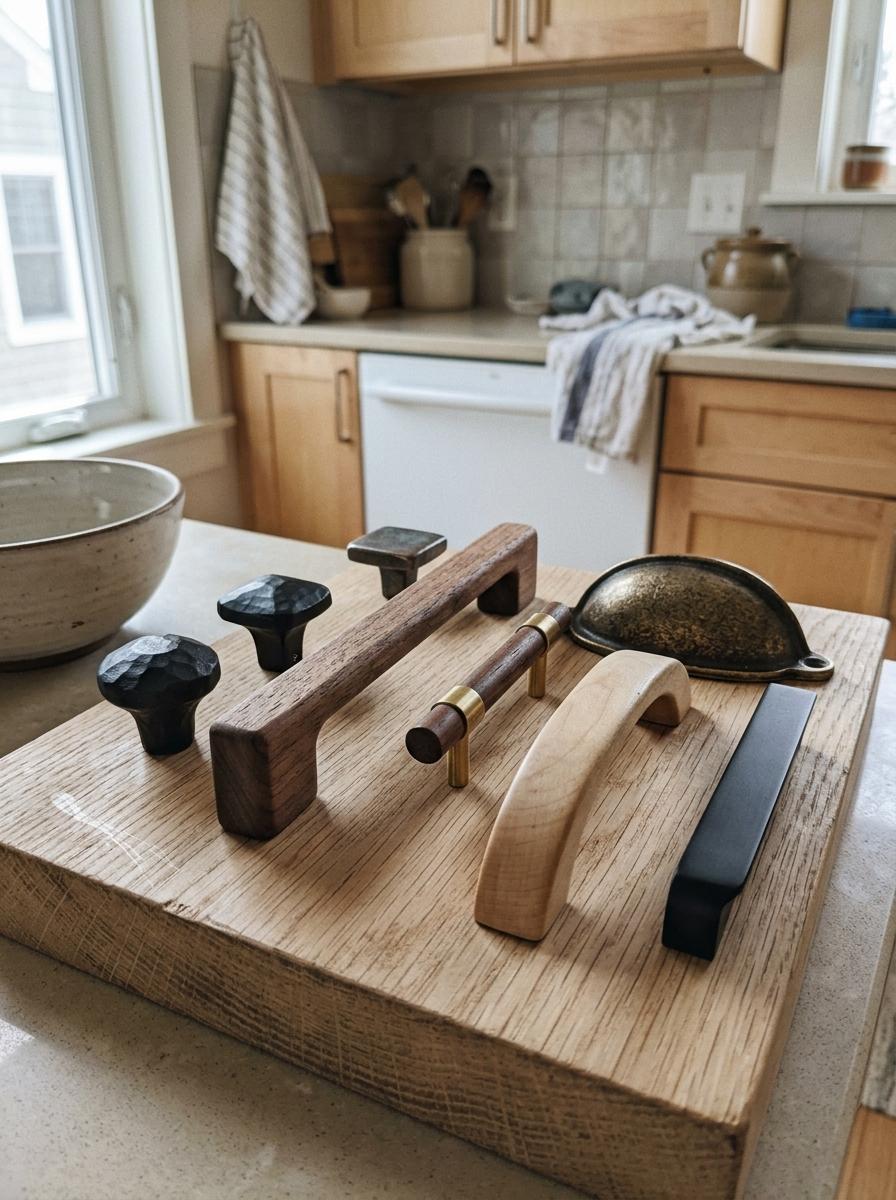 Curated Selection Of Artisanal Japandi Kitchen Drawer Pulls