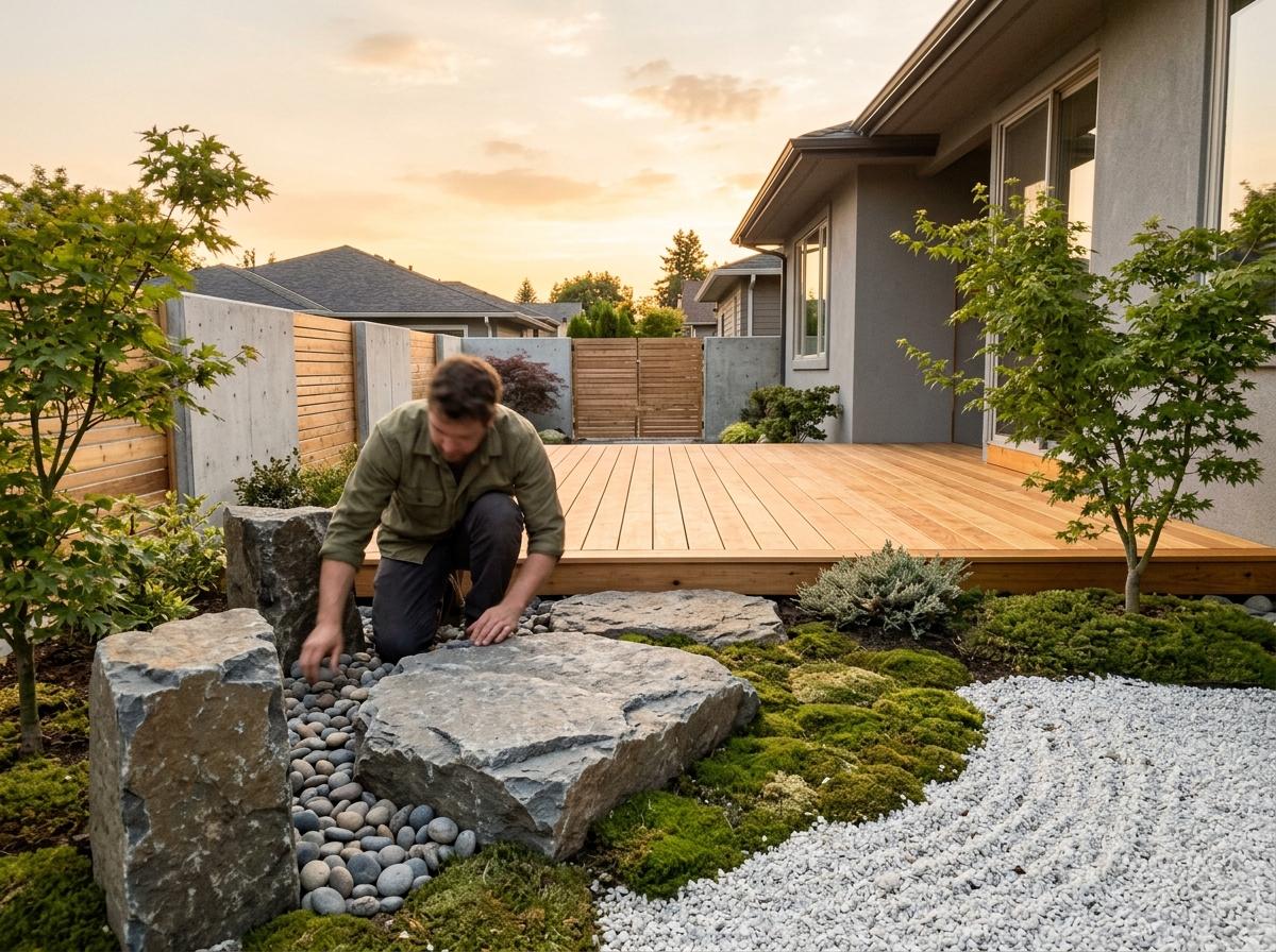 Curating Texture In A Modern Japandi Zen Garden
