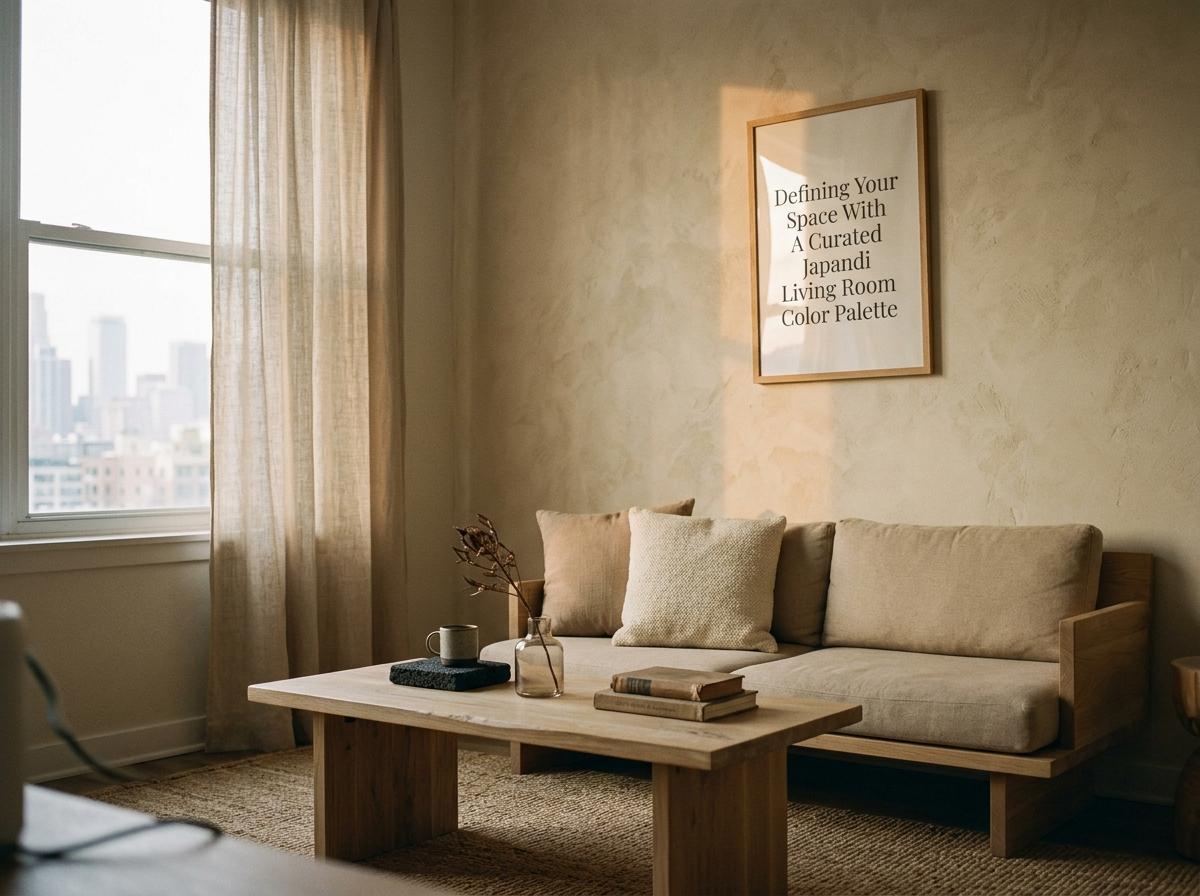 Defining Your Space With A Curated Japandi Living Room Color Palette
