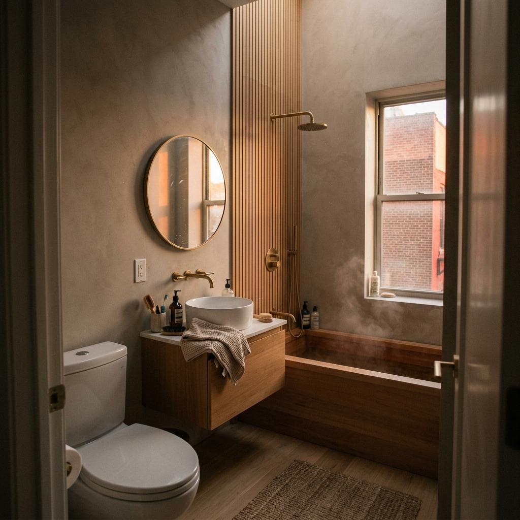 Designing A Functional Yet Stylish Small Japandi Bathroom