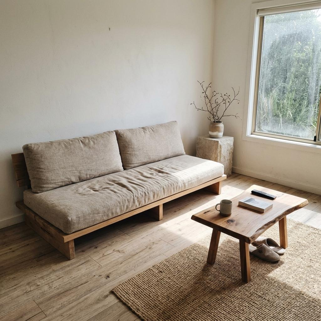 Designing A Relaxed Earth Tone Japandi Living Room Sanctuary