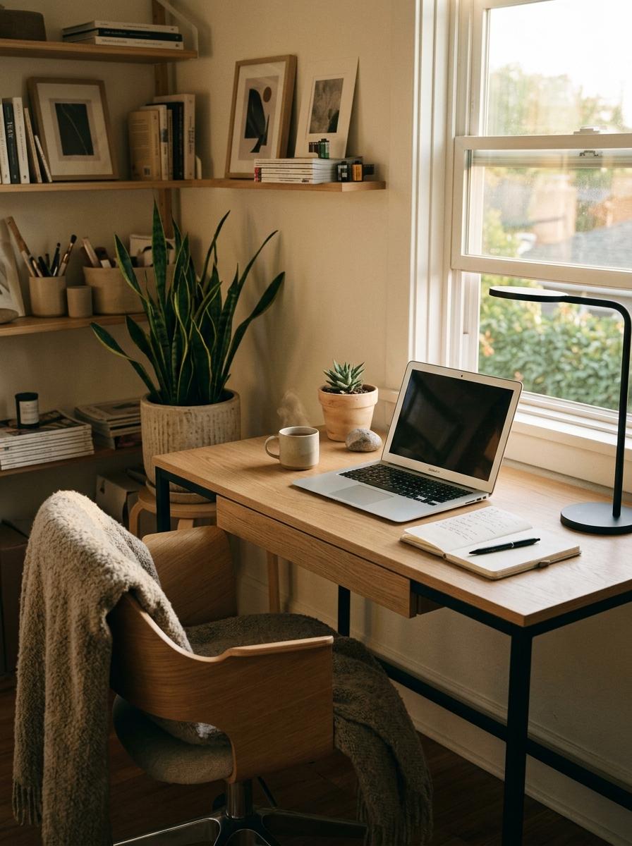 Designing The Ultimate Studio Around A Japandi Office Desk