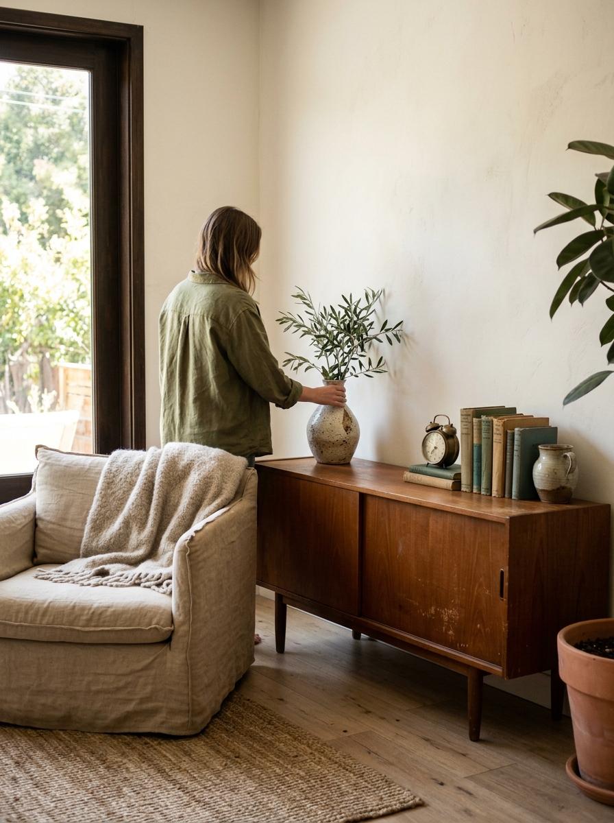 Discover A Cozy Haven With Japandi And Vintage Touches