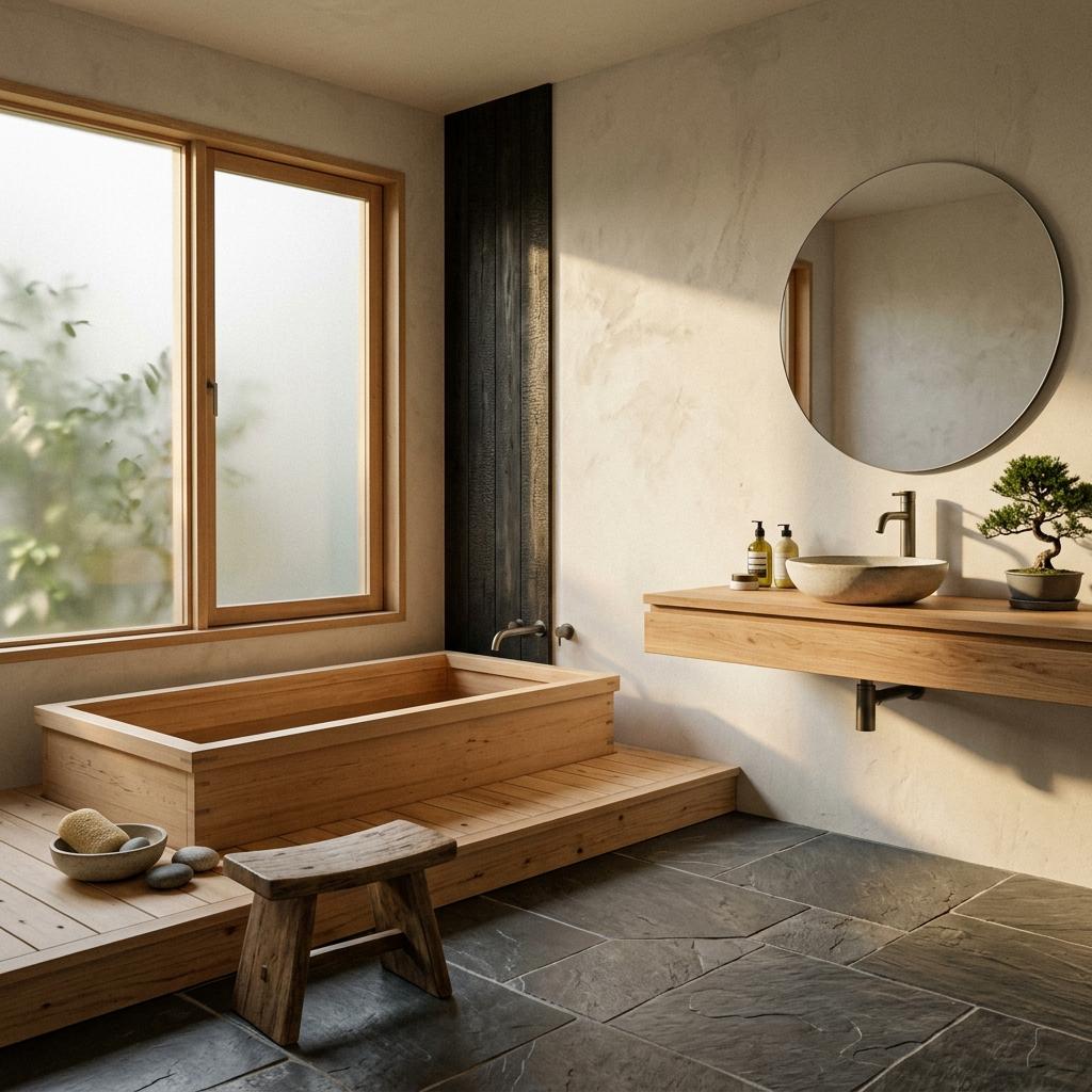 Discover A High End Sanctuary With Japandi Bathroom Elements