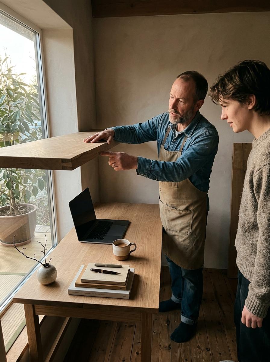 Discover A Thoughtful Workspace Centered On Japandi Interior Design