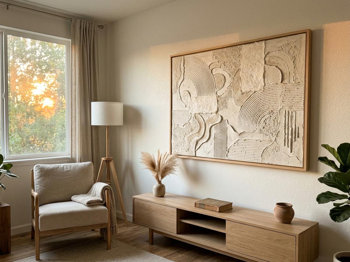 Discover Elegant Textured Japandi Wall Art Decor