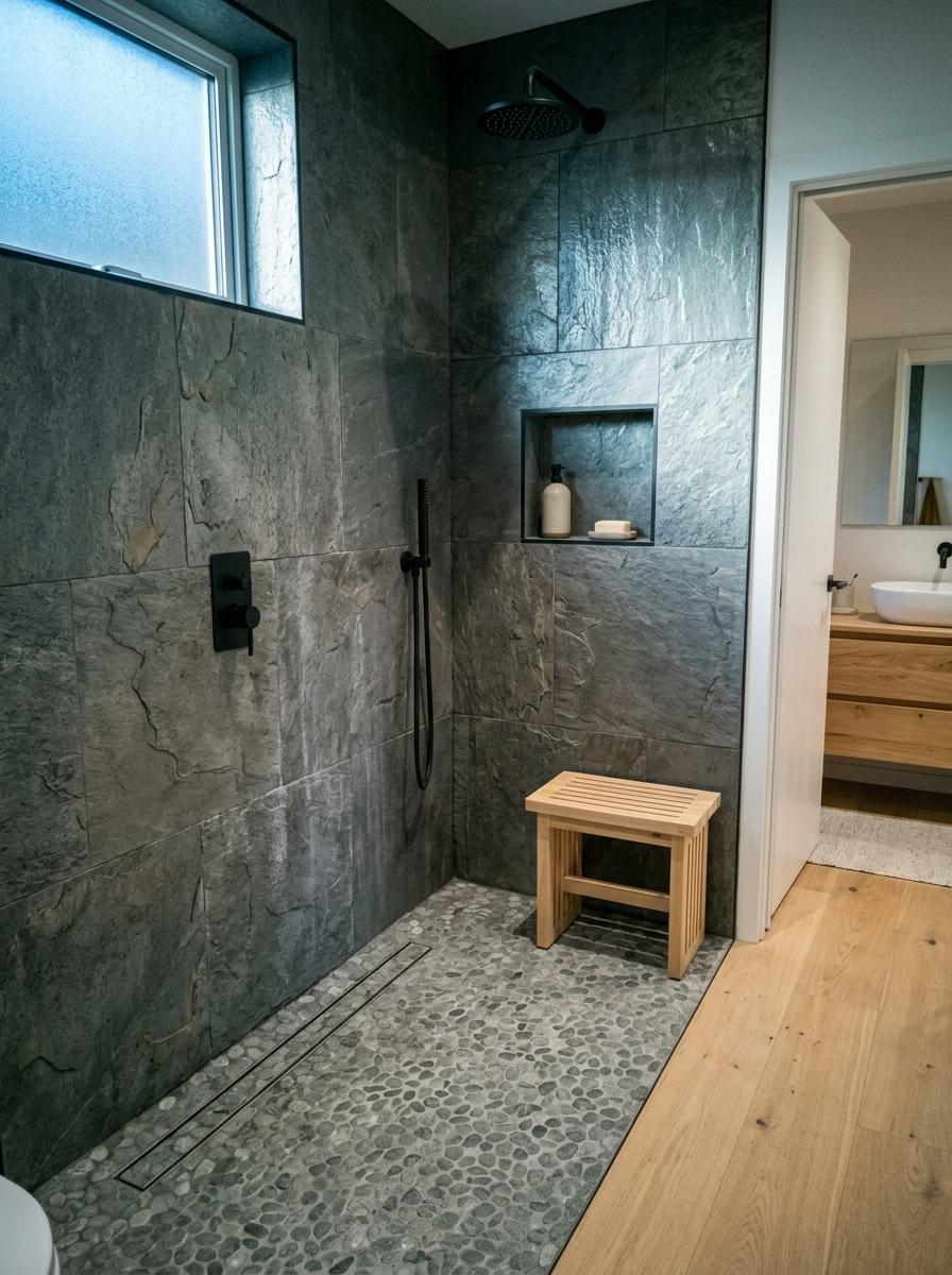 Discover Functional Elegance In A Japandi Bathroom Shower