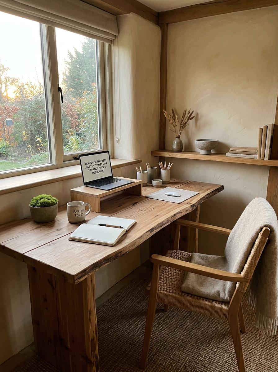 Discover The Best Earthy Tones For Japandi Office Interiors