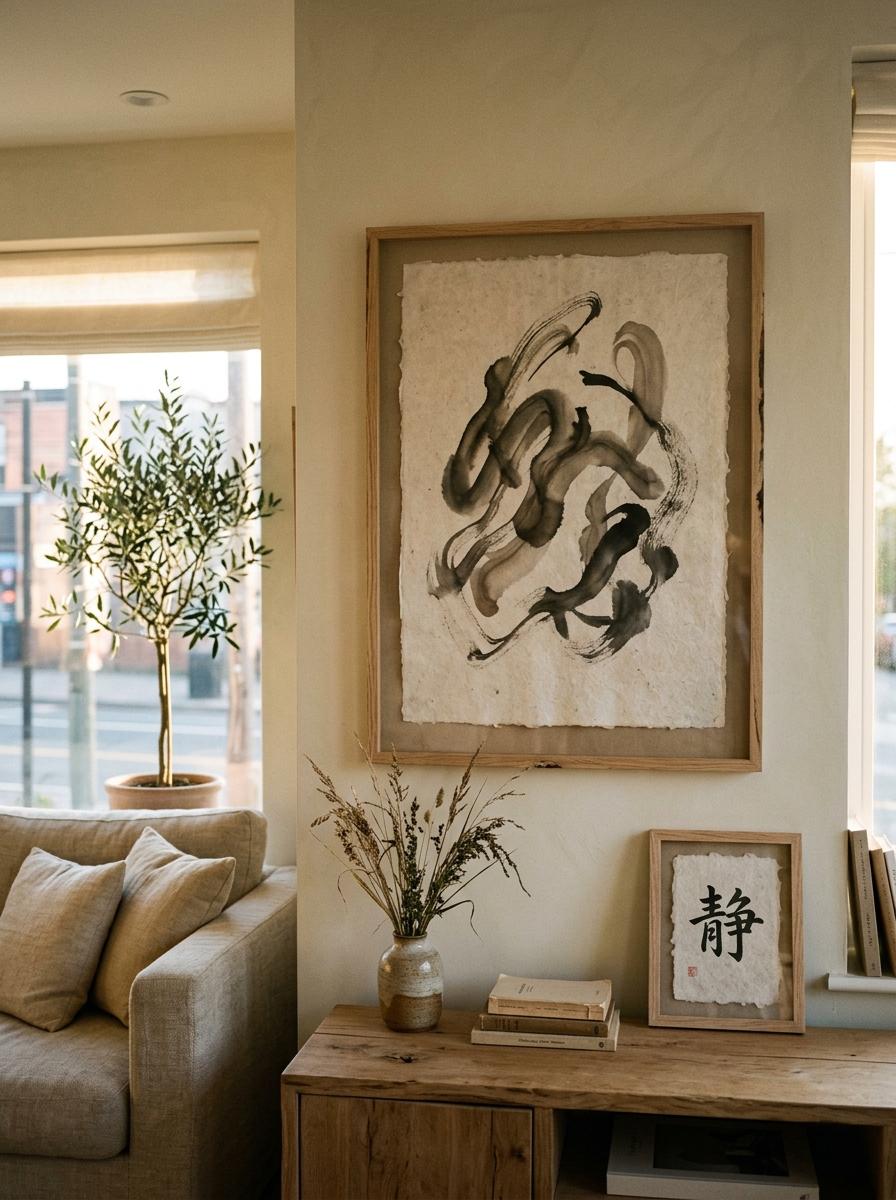 Discover The Best Japandi Living Room Wall Art For Modern Homes