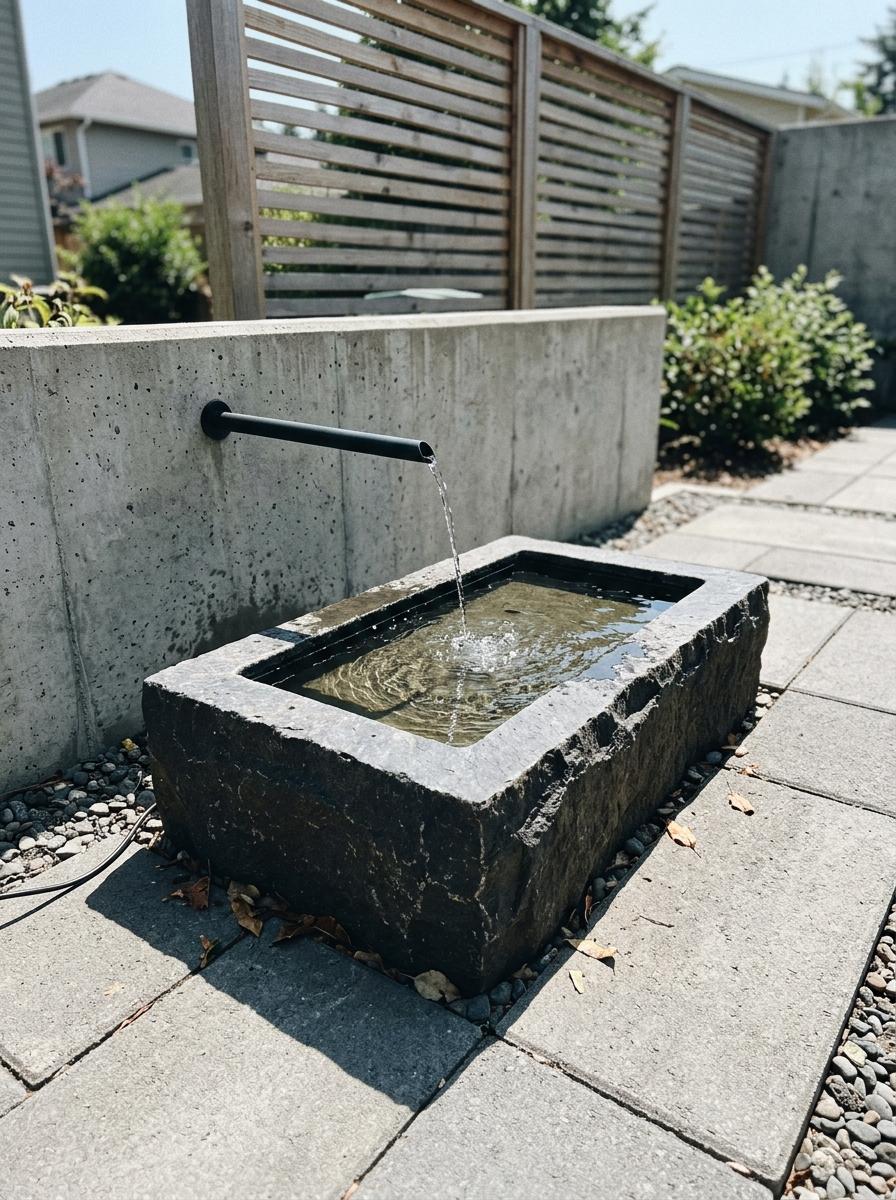 Discover The Calm Of A Minimalist Japandi Water Feature