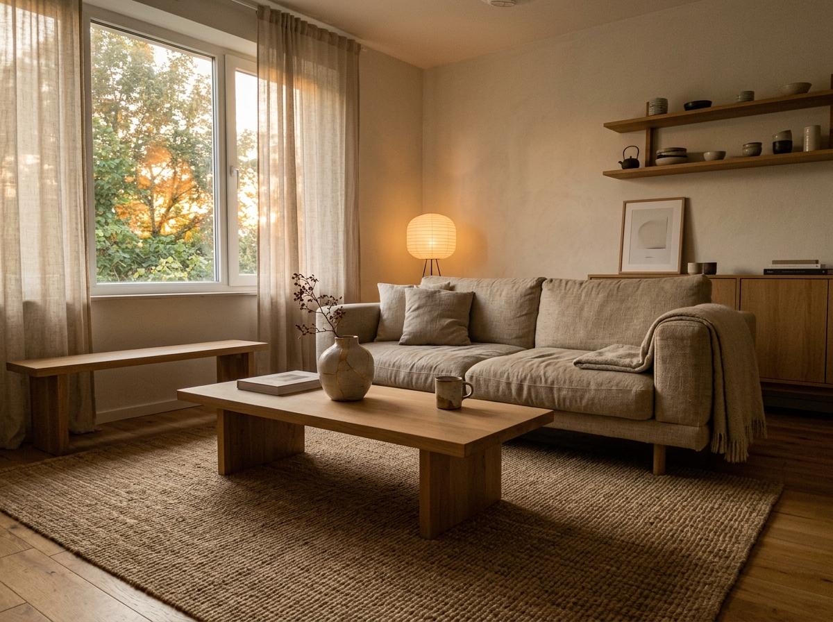 Discover The Essence Of A Minimalist Japandi Living Room