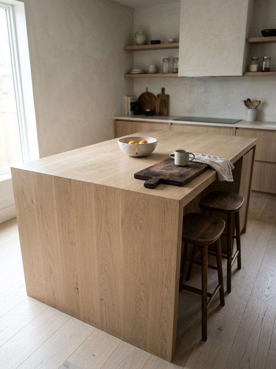 Discover The Practical Elegance Of A Japandi Kitchen Island