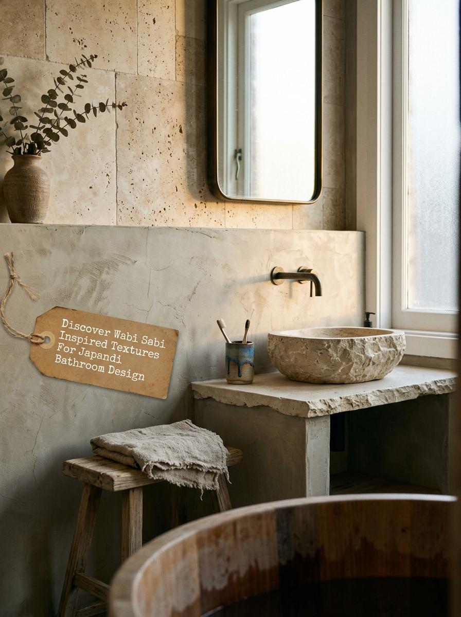 Discover Wabi Sabi Inspired Textures For Japandi Bathroom Design