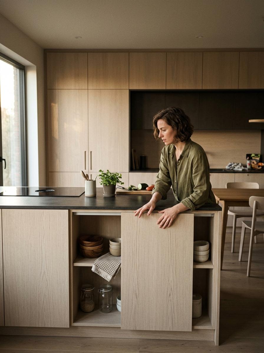 Discovering Functionality Within A Modern Japandi Kitchen Layout