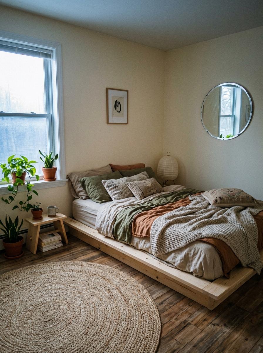 Discovering The Beauty Of A Boho Japandi Bedroom Layout