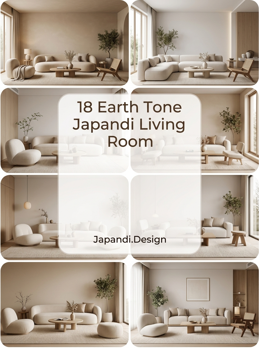 Earth Tone Japandi Living Room Designs for a Minimalist Sanctuary
