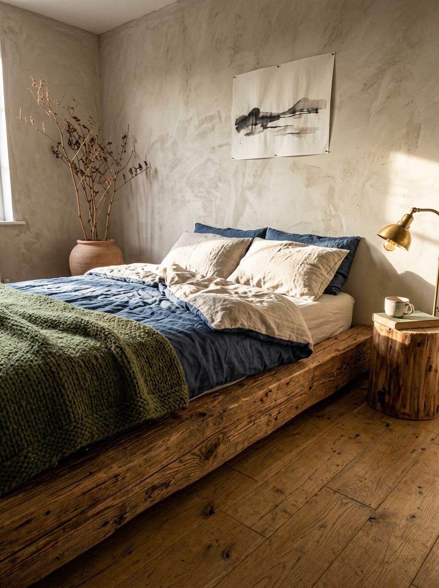 Earthly Inspiration For A Beautiful Rustic Japandi Bedroom