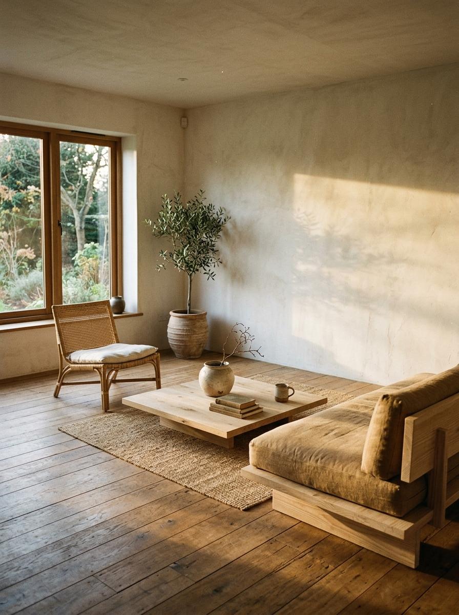 Earthy Color Palettes For A Natural Japandi Living Room