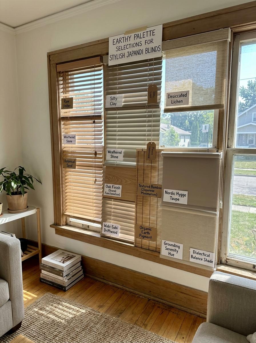 Earthy Palette Selections For Stylish Japandi Blinds
