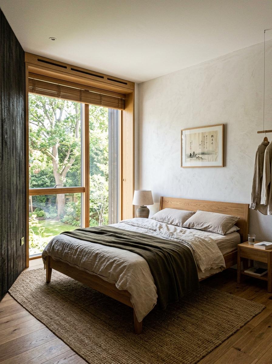 Eco Conscious Living Meets Modern Japandi Bedroom Design