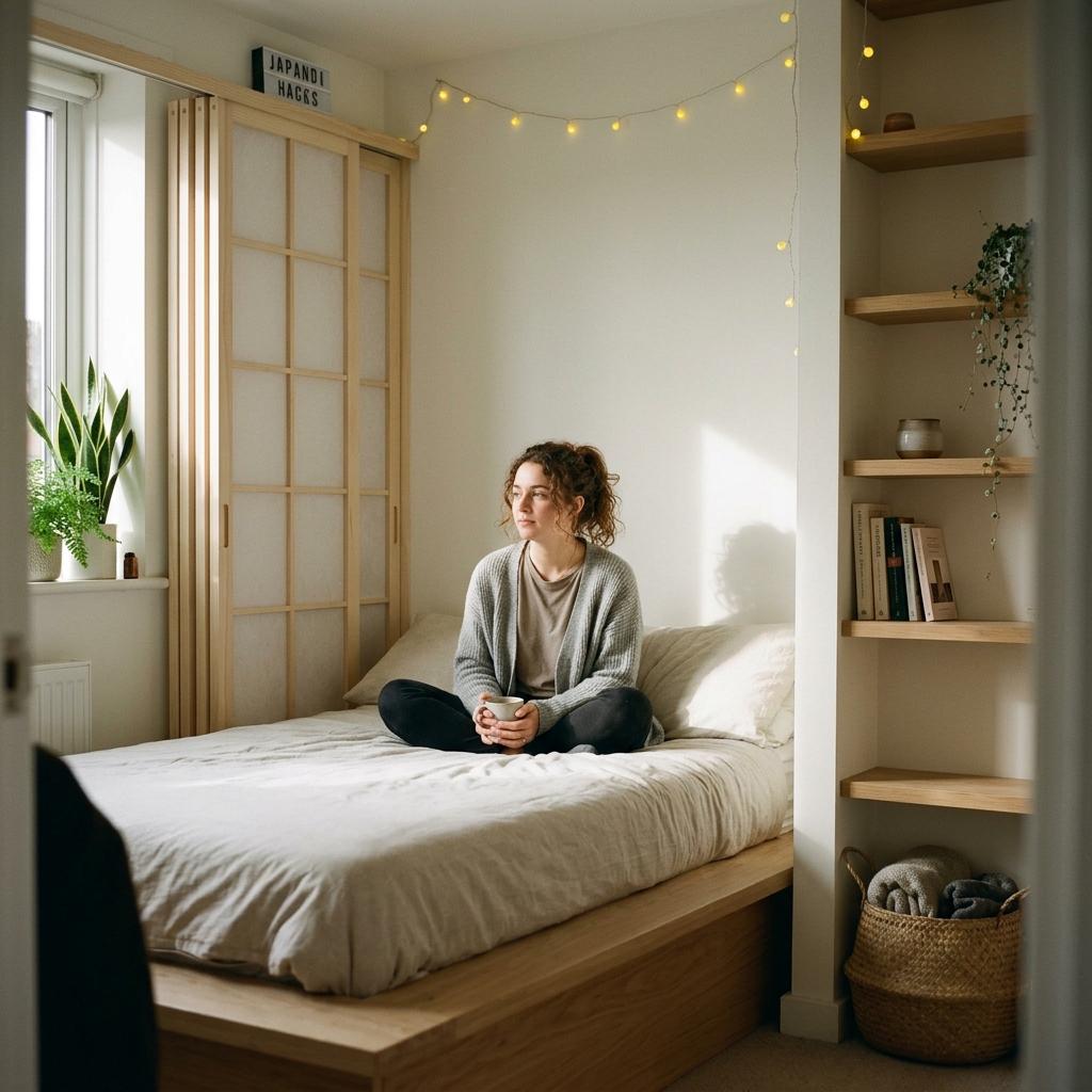 Effective Space Saving Hacks For A Japandi Small Bedroom