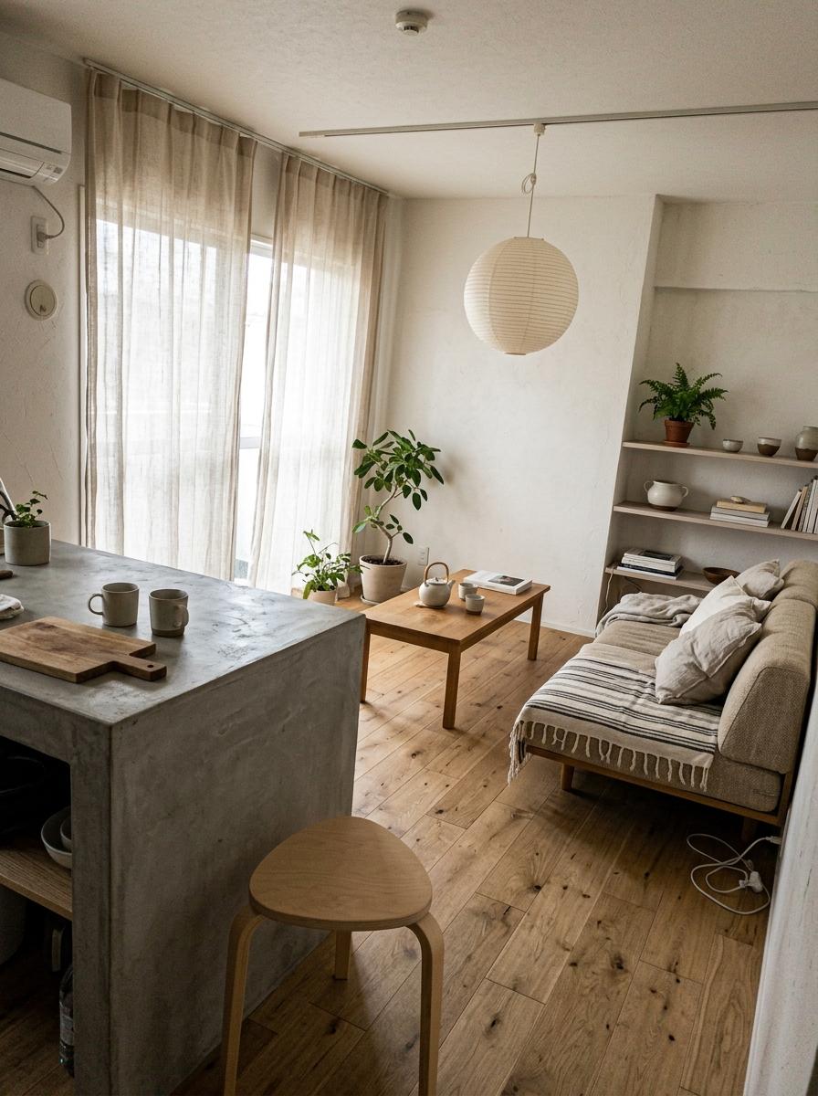 Effortless Elegance Found In This Small Japandi Interior