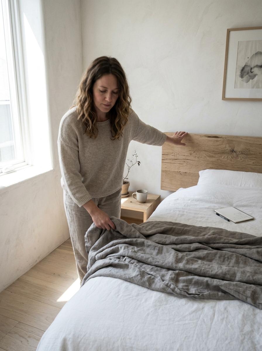 Elegant And Quiet Japandi Bedroom Design Inspiration