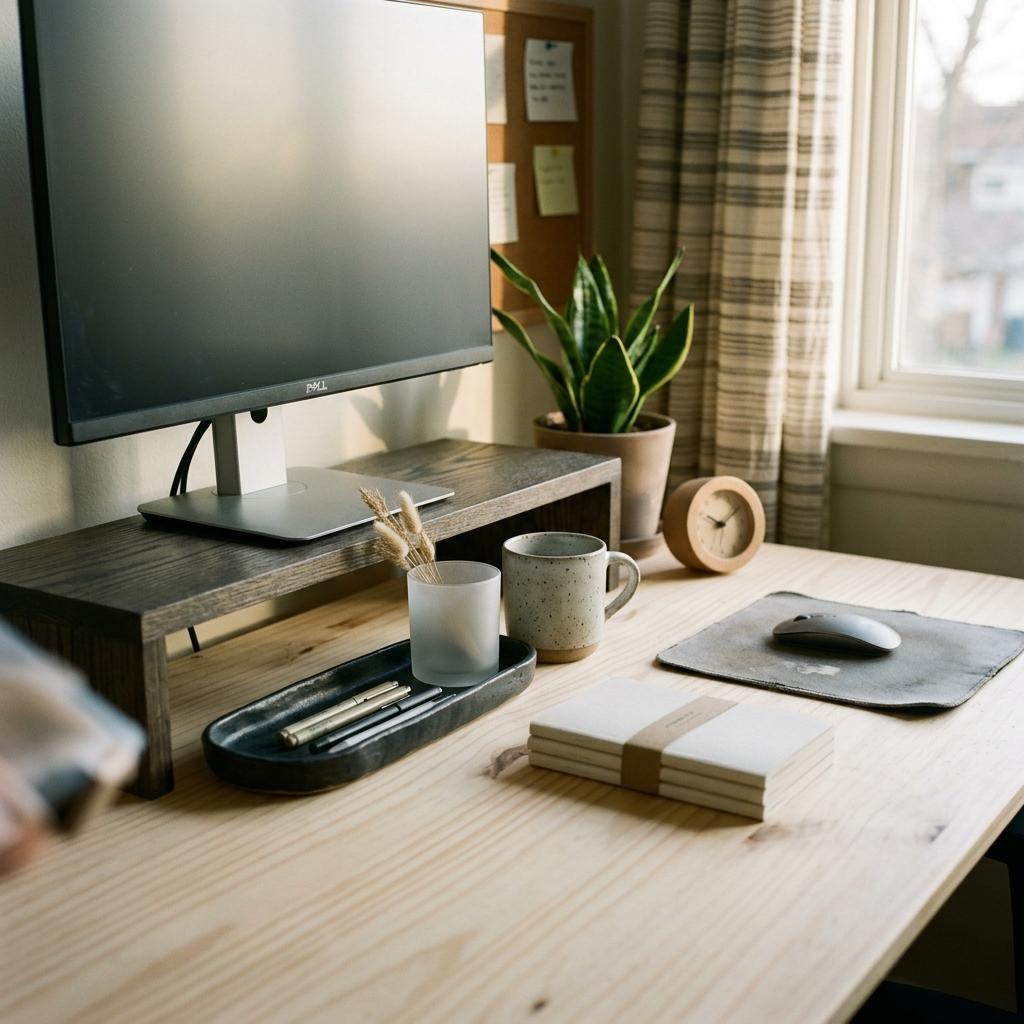 Elegant Desktop Solutions Featuring Japandi Office Accessories