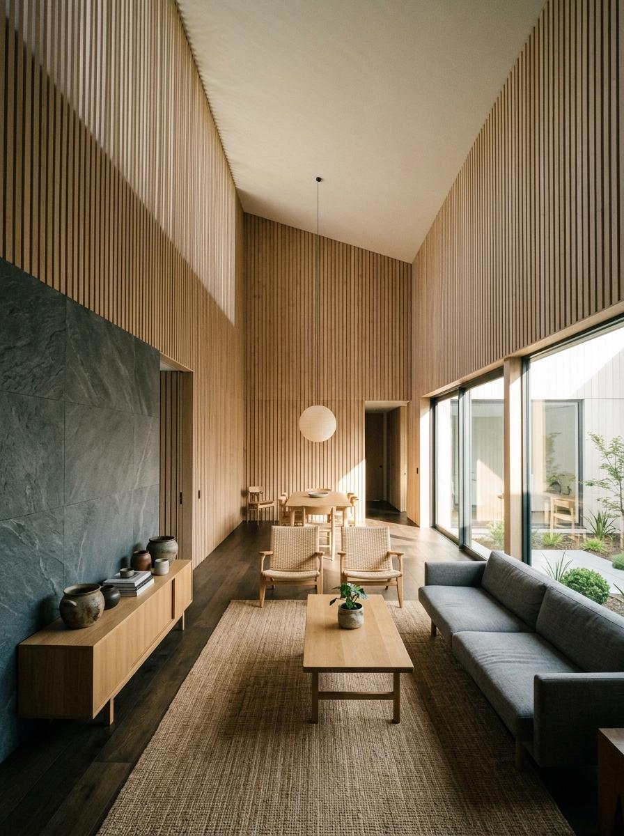 Elegant Simplicity Defines This Grand Japandi Interior Style