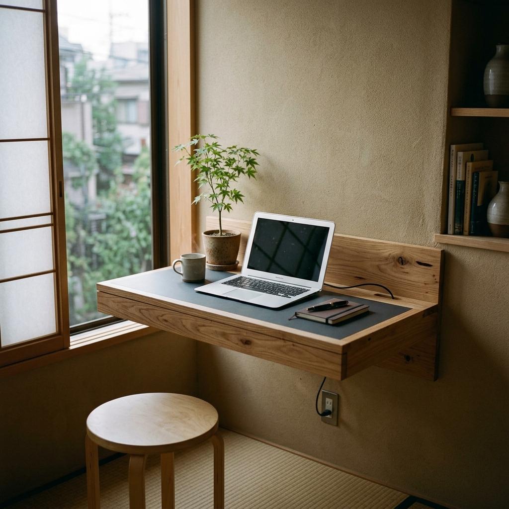 Elegant Solutions For Your Next Small Japandi Office