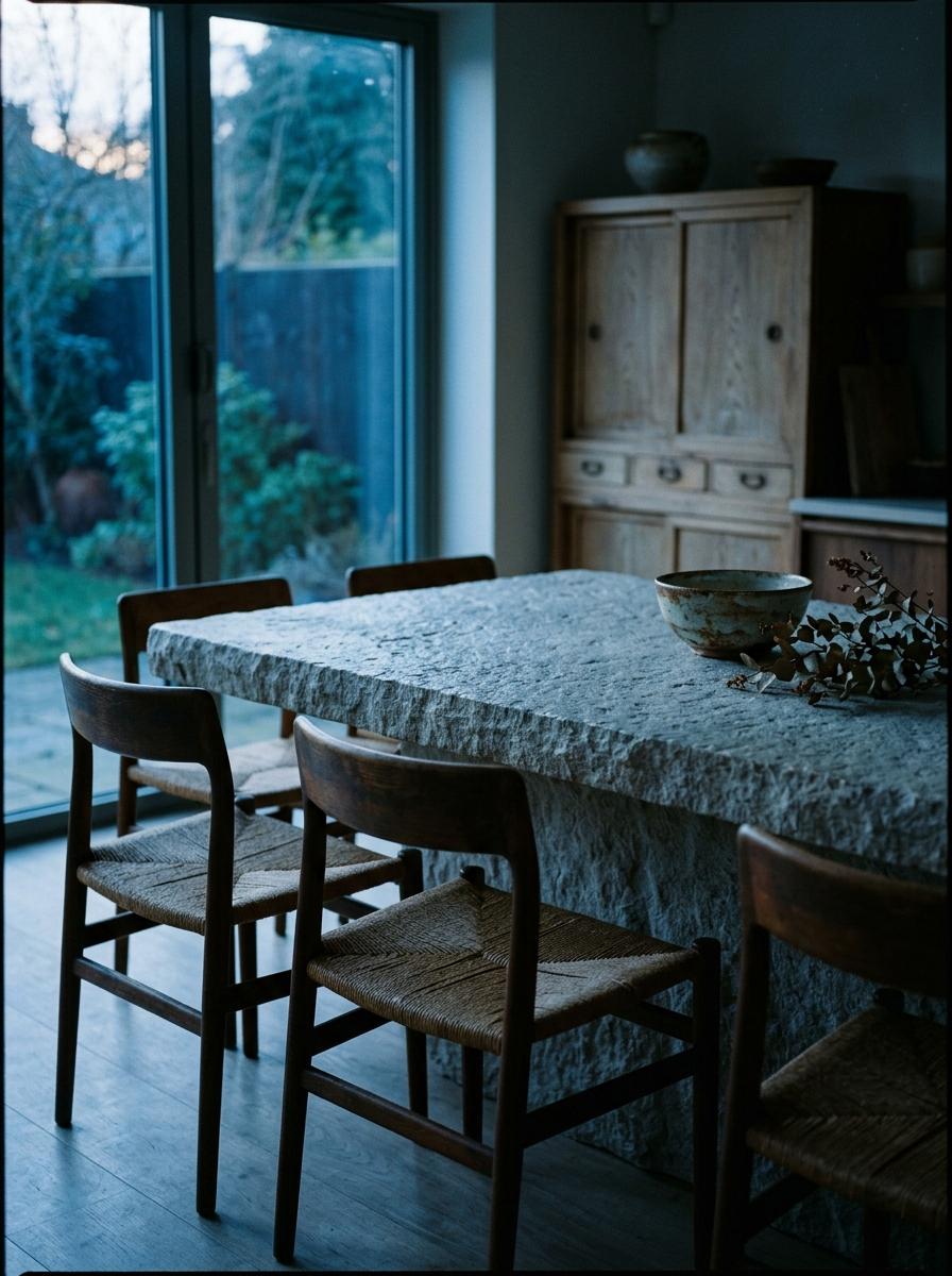 Elegant Textures Meet Vintage Soul In A Japandi Home