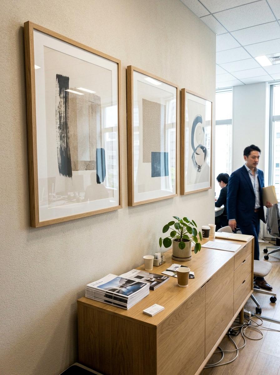 Elevate Professional Settings With Sophisticated Japandi Office Wall Art