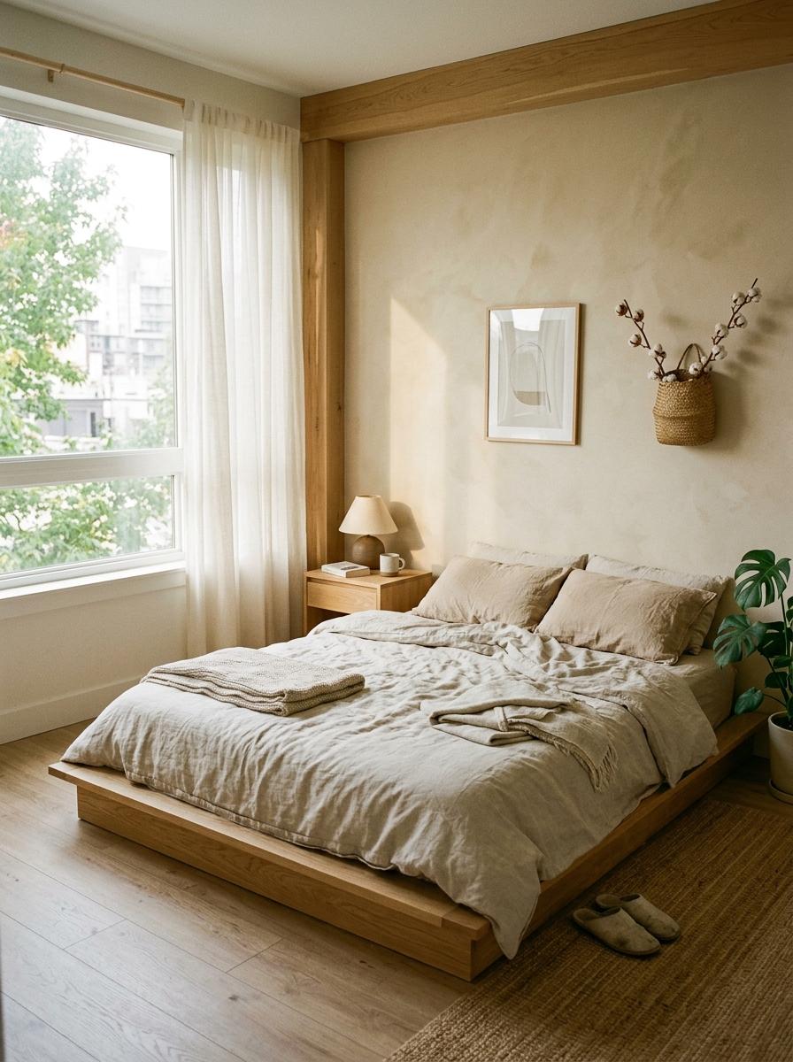 Elevate Your Home With A Timeless Japandi Neutral Bedroom