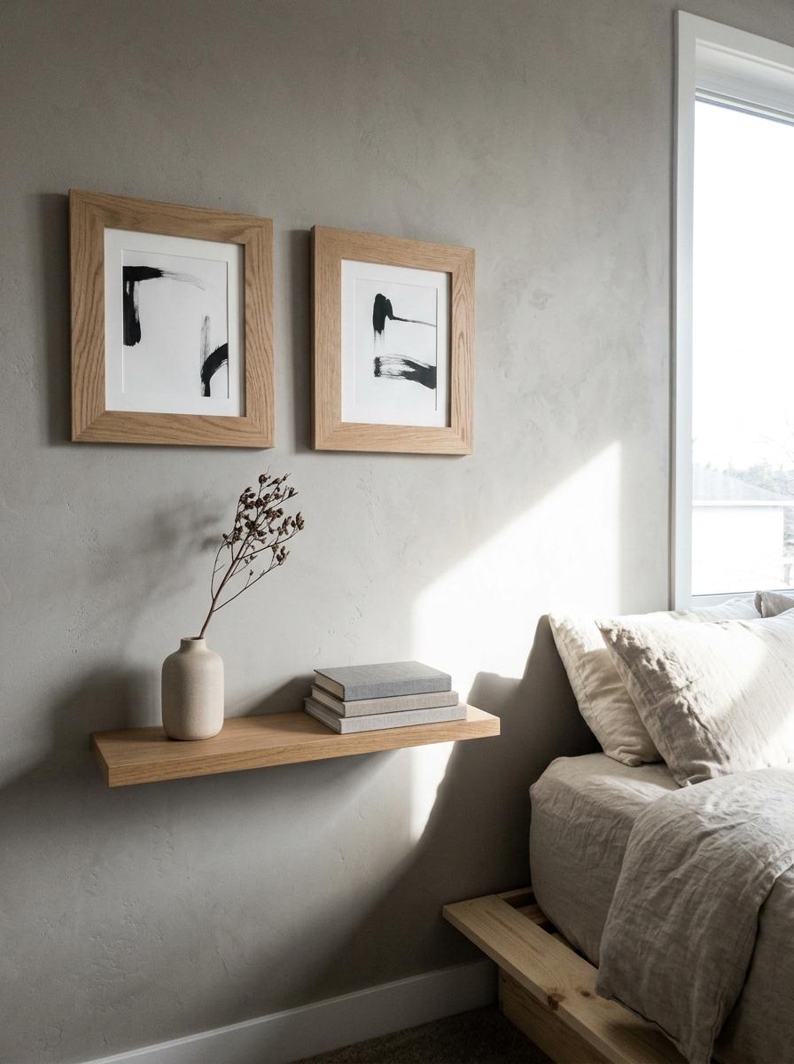 Elevate Your Sleep Space With Minimalist Japandi Bedroom Wall Decor