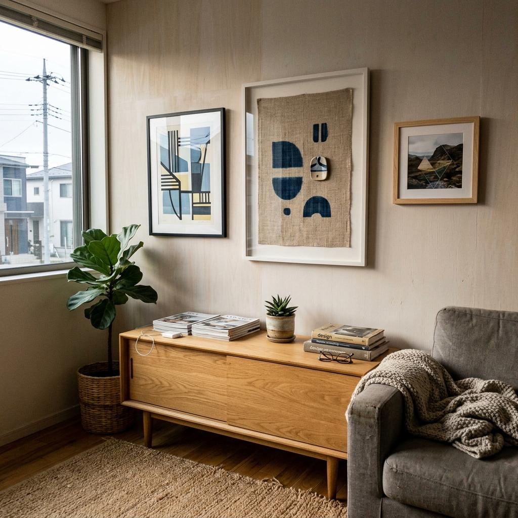 Elevate Your Space With Curated Japandi Living Room Wall Art Ideas