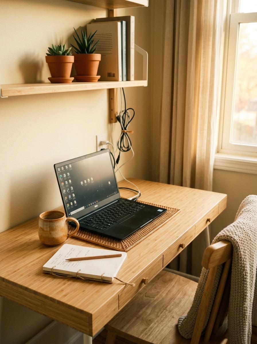 Elevate Your Workspace With Smart Japandi Office Organization