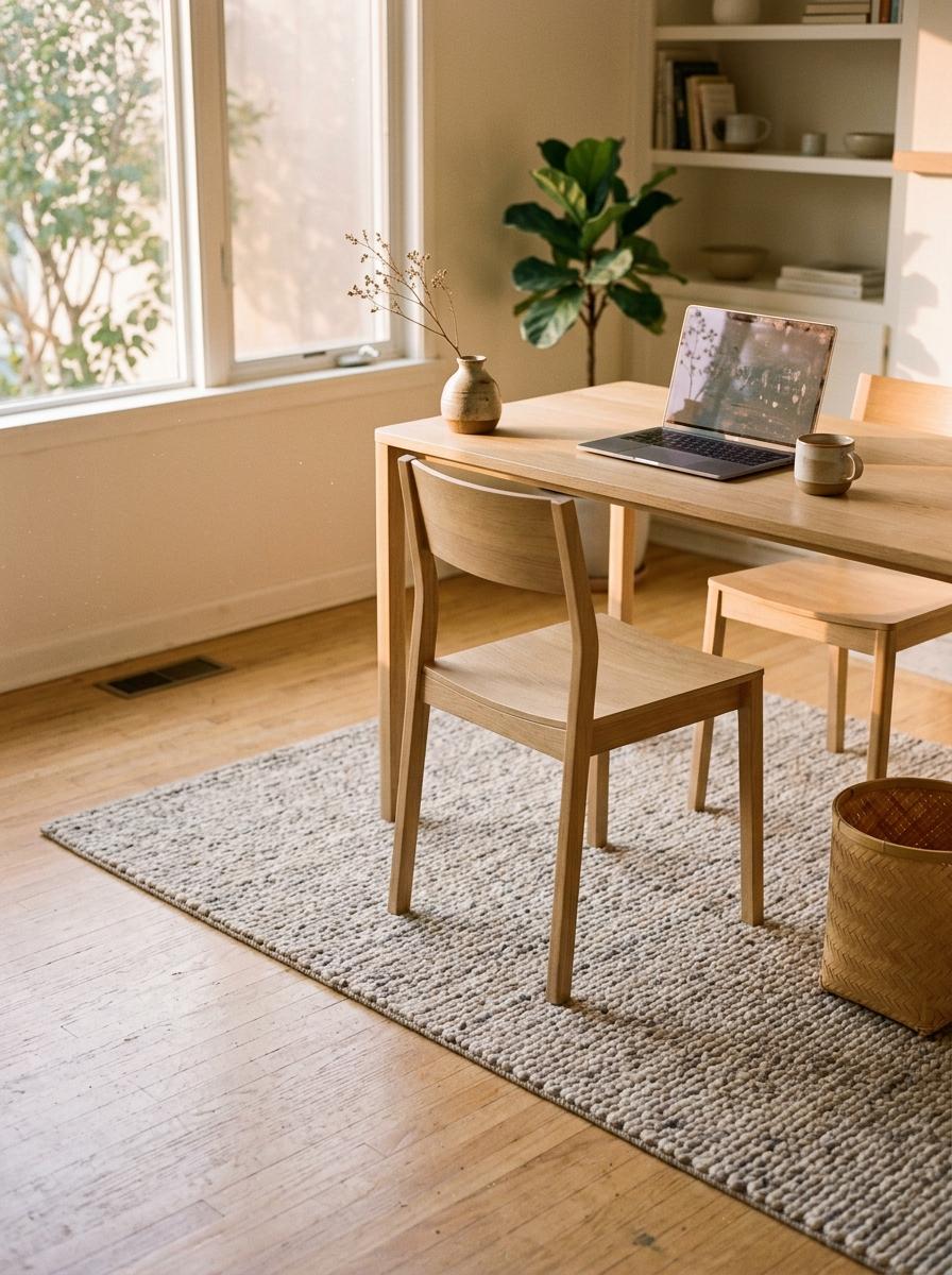 Embrace A Balanced Environment With Japandi Style Office Rugs