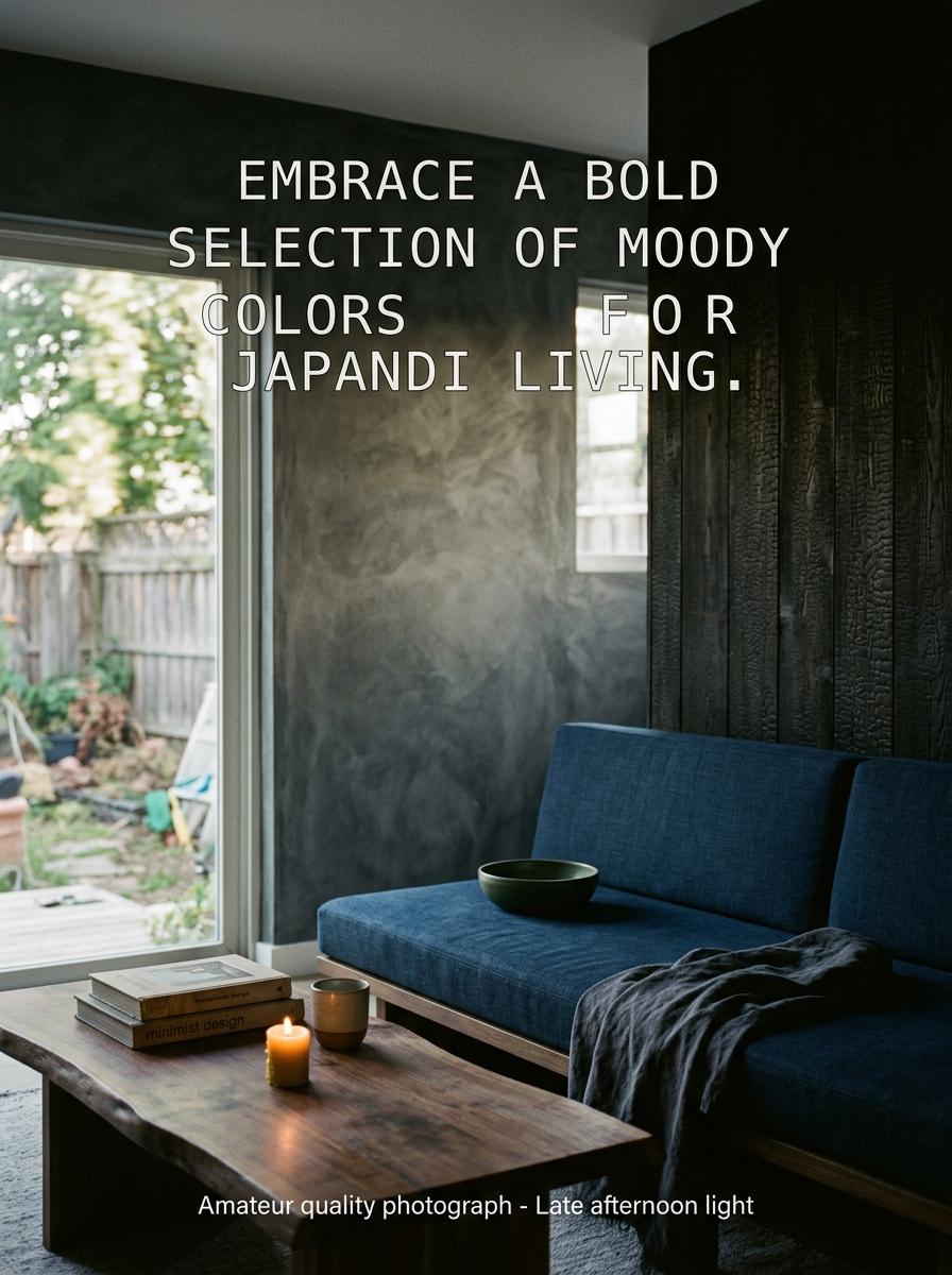 Embrace A Bold Selection Of Moody Colors For Japandi Living