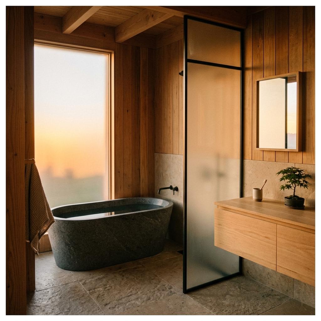 Embrace A Modern Home With Zen Japandi Bathroom Influences