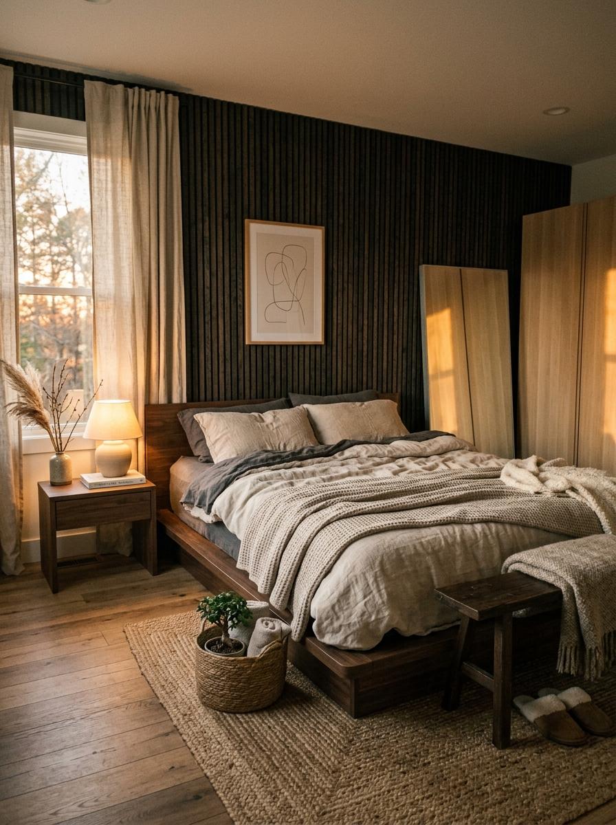 Embrace A Modern Master Bedroom With Japandi Textures