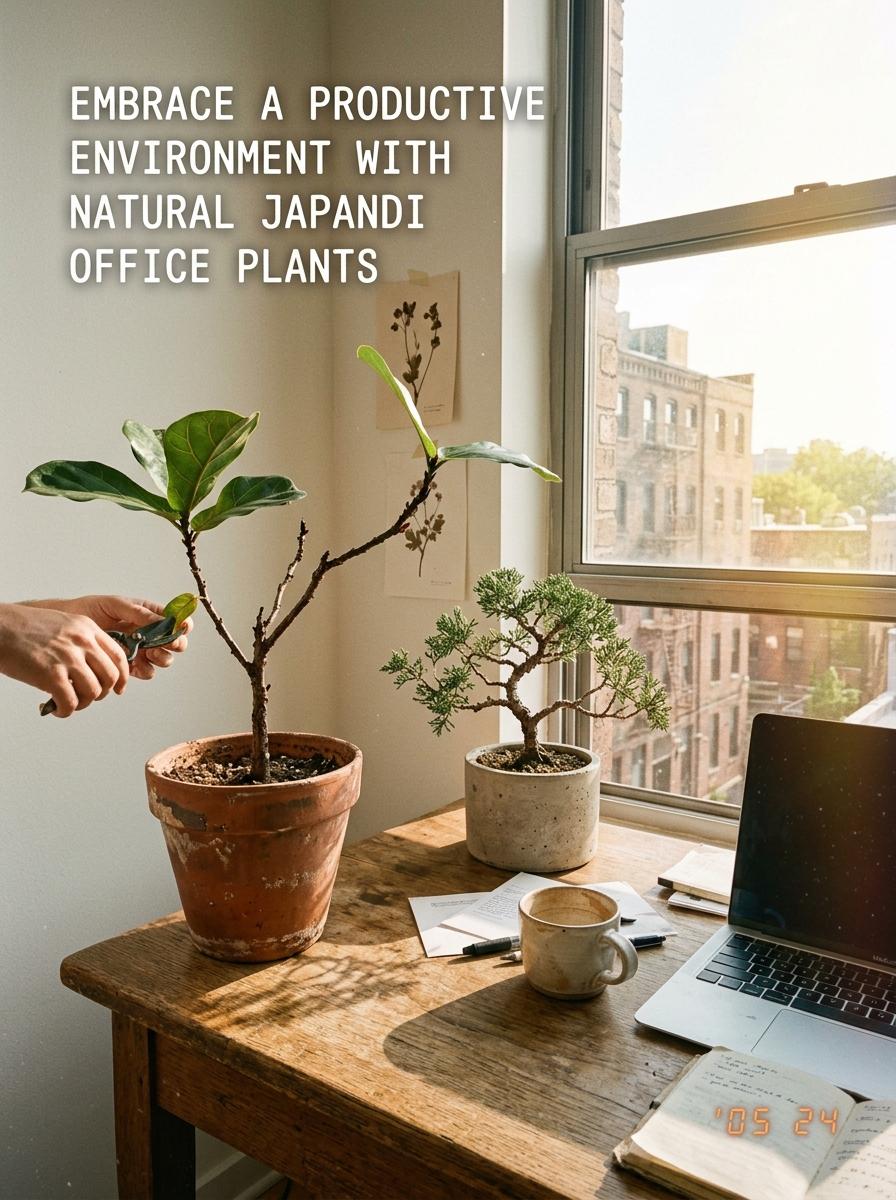 Embrace A Productive Environment With Natural Japandi Office Plants