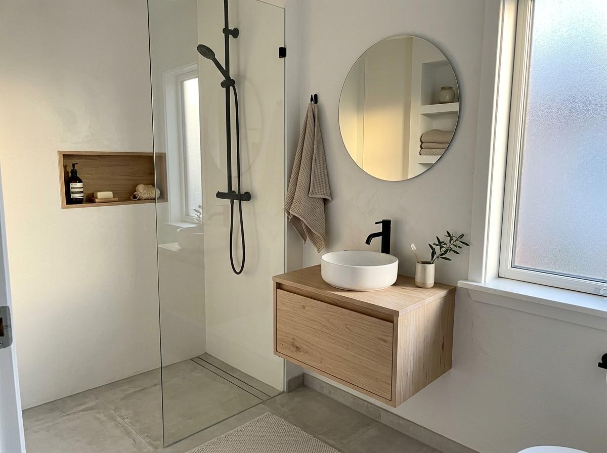 Embrace Minimalist Living With A Small Japandi Bathroom
